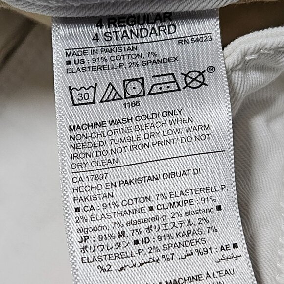 Old Navy Rockstar Mid Rise Jeans Womens Size 4 Skinny White Denim Pants - Picture 8 of 9